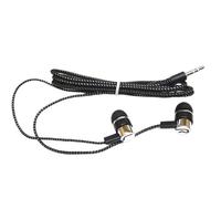 Hipzeepo Stéréo Ecoutphone 3.5 mm dans L'Oreille de Casque Chronique Câblé Amélioration du Casque Superbe Mobile Headphone Earbud Silver Black