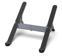 Hipzeepo Support D'Ordinateur Portable Pliable en Métal Portable pour Ordinateurs de 10 à 17 Pouces, Support de Notebook à Angle Ajustable, Idéal en Noir.
