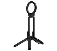 Hipzeepo Support Trépied Magnétique pour Téléphone avec Anneau Pliable de Poche - Solution de pour Téléphone Portable pour Réunions, Vlog, Salle de Sport, Voyage Couleur Noir