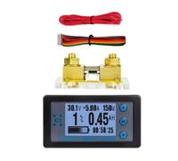 Hipzeepo Testeur de Batterie 8-120V 100A METRED METREMENT AMMETER VOLTMETER Multimètre Numérique Wattmètre avec Shunt