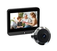 Hipzeepo Tuya Wifi 2MP Visionneuse Numérique de Judas Mini Sonnette avec Détection de Mouvement PIR et Caméra de Porte de 4,3 Pouces