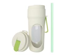 Hipzeepo USB Blender Portable Électrique Rechargeable 12 Lames 350 ML Juicer Fruit Smoker Maker Squeezer Juice Tasse Verte