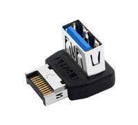 Hipzeepo USB3.1 Type-E Adaptateur Type-E au Convertisseur USB USB3.1 Convertisseur de Type-E à 90 Degrés PH741B