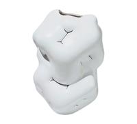 Hipzeepo Vase en Résine Simple et Moderne Encerclant Un Vase à Fleurs Artistique, Vase Doux Décoratif Blanc (B)