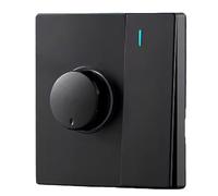 Hipzeepo Ventilateur de Plafond Électricité Électricité Regulateur de Vitesse sans Étape 86 Type 1 Gang Interrupteur 300W Panneau de Commande Noir