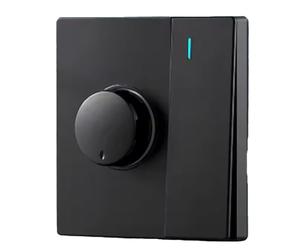 Hipzeepo Ventilateur de Plafond Électricité Électricité Regulateur de Vitesse sans Étape 86 Type 1 Gang Interrupteur 300W Panneau de Commande Noir