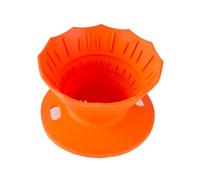Hipzeepo Verser à Pouce Pliable sur Le Café Dripper Silicone Camping Coffee Filtre pour Le Bureau de Voyage Hom Coffee Accessoires Orange