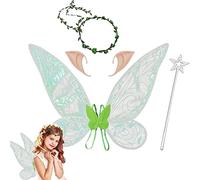 HIQE-FL Ailes d'ange Adulte,Ailes de Fée Enfant,Fairy Wings Adult,Ailes de Fée Papillon pour Filles,Ailes de Fée Déguisement,Ailes de Princesse,Ailes de Fée Costume
