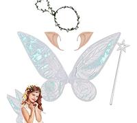 HIQE-FL Ailes d'ange Adulte,Ailes de Fée Enfant,Fairy Wings Adult,Ailes de Fée Papillon pour Filles,Ailes de Fée Déguisement,Ailes de Princesse,Ailes de Fée Costume