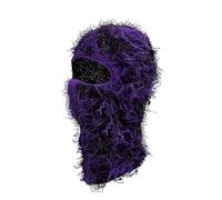 HIQIU Balaclava délavée Cagoule intégrale Masque de ski pour le visage d'hiver Coupe-vent En maille Cagoule intégrale pour ski Cache-cou pour femme et homme, #8, M-L