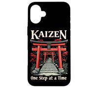 Hiragana Katakana Kaizen Méthode Kaizen Citation Kai Zen Coque pour iPhone 16 Plus