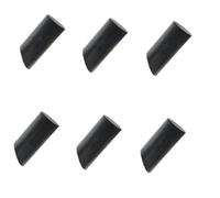 HIRAIDAI Patere Murale Bois Lot De 6 Crochets En Bois Massif Pour Portes D'Entrée, Adhésif Sans Clou, Cuisine, Dressing - Noyer Noir 6CM