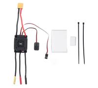 Hiraith 45A Esclospingless sans Pinceau pour Les Voitures 1/10 RC, Contrôleur de Vitesse électronique Universel avec Port de Carte de Programme, Accélération en 9 étapes et Protection