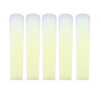 Hiraith 5pcs Roseaux de Saxophone Ténor 2.5, Anche en Résine pour Débutants et Professionnels avec une Affaire de Protection, Fabriquée à Partir de Résine et D'abs pour Saxophone Ténor (Jaune)