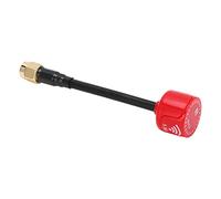 Hiraith Antenne de Drone 5,8 GHz 2,5 Dbi FPV avec Forte Résistance aux Chocs pour Drone Quadricoptère de Course RC FPV, Coque en Plastique, Taille 85 Mm, pour Machine RC (Rouge)