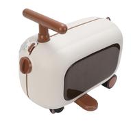 Hiraith Bagage Roulant pour Enfants, Valise Multifonctionnelle pour Tout-Petits avec Pédale Pliante à 90 Degrés, Grande capacité, Légère et Portable, Fabriquée à Partir de PP et ABS (Brun)