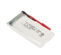 Hiraith Batterie LiPo Durable pour Drone, 1200mAh, avec Durée de Vie Prolongée de la Batterie, pour Quadrirotor RC, Prise Rouge JST, Lithium 3.7V