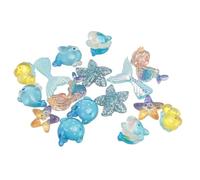 Hiraith Breloques D'animaux Marins en Résine, Adorables Créatures Marines, Ornements pour la Fabrication de Bijoux Faits à la Main, Artisanat de Scrapbooking pour Enfants