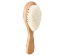 Hiraith Brosse à Cheveux pour bébé, Peigne de Toilettage pour bébé, Peigne de Toilettage pour, Poils de Chèvre Non Nocifs, Brosse de Massage Douce, Outil Démêlant le Cuir Chevelu