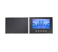 Hiraith Carte de Vœux Vidéo Numérique HD 7" avec Batterie Rechargeable pour Le Marketing avec Interface de Type C, Publicités Commerciales Portables pour Mariage, Restaurant