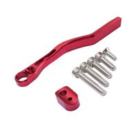 Hiraith Catcher de Chaîne de Vélos, Conception Robuste en Alliage en Aluminium, Gardien de Gouttes de Chaîne Stable, Vélo de Route pour Le Vélo, Protège la Chaîne, Empêche Les Gouttes, (Rouge)