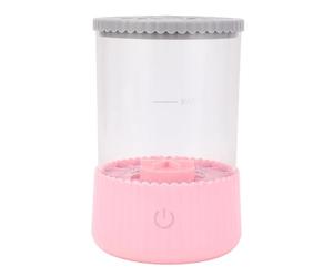 Hiraith Coupe Transparente du Nettoyage de Brosses électriques, Bougie USB, 2 Modes de Nettoyage, Vitesse de 7000 Tr/Min, pour les Pinceaux de Différentes Tailles, Matériau ABS/TPR / (Rose)