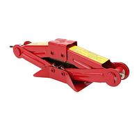 Hiraith Cric à Ciseaux avec Base Large pour Un Levage Stable des Pneus | Matériau en fer, couleur rouge, changement de pneu facile à l\'extérieur, options 0,5T 1T 2T