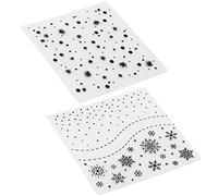 Hiraith Dossiers de Gaufrage en Plastique, Format 15x15cm | Plastique résistant, adapté à la fabrication de cartes, idéal pour le scrapbooking, les motifs en relief