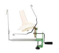 Hiraith Enrouleur à Billes de Fil à Main - 8 Brin 400g Capacité D'enroulement pour Tricot/Crochet - Green Inoxydd Stepold & Plastic Yarn Holder avec Kit D'accessoires