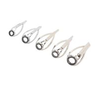 Hiraith Ensemble D'anneaux de Pointe de Canne à Pêche, Kit de Réparation Durable sans Enchevêtrement pour Eau Salée, Eau Douce et Lignes Tressées