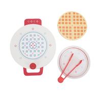 Hiraith Ensemble de Jeu de Cuisson de Gaufres en Bois, Conception Réaliste pour Un Plaisir éducatif Sûr avec des Interactions Familiales pour Un Usage Domestique, Enflamme