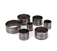 Hiraith Ensemble de Matrices de Poinçonnage Circulaires pour Cuir, Lames Incisives, Matériau Durable, Forme Précise, Boîte Portable, Perforateur pour Cuir, Différentes Tailles avec