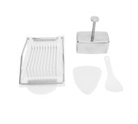 Hiraith Ensemble de Moisissures de Riz de Sushi en Acier Inoxydable 3 en 1 - Comprend Musubi Press, Onigiri Triangular Moule & Eggter avec Cuillère de Riz, Lave-vaisselle Outil de