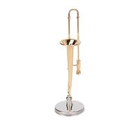 Hiraith Ensemble D'instruments Miniatures Exquis avec Matériau Métallique, Décoration de Bureau Parfaite pour Les Amateurs de Musique
