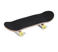 Hiraith Finger Skateboards Mini-Touches en Bois D'érable à 5 Couches, Roues à Roulement Entièrement Fermées, Camions en Alliage PU Pad de Petite Taille avec Boîte pour Soulager Le Stress (Jaune)