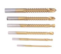 Hiraith Forets Hélicoïdaux HSS, Conception Dentelée pour le Travail du Bois | Acier traité thermiquement durable, meilleur équilibre, tailles 3-8 mm, compatible avec les perceuses électriques