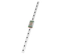 Hiraith Guide de Rail Linéaire Miniature 350 Mm avec Bloc | Construction légère, conception de contact à 4 points, haute précision, système de lubrification, idéal pour