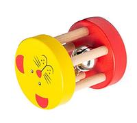 Hiraith Hochet éducatif en Bois coloré pour bébé, Jouet éducatif pour la Coordination œil-main, la Perception Tactile et le Développement Auditif, Applicable aux Tout-petits
