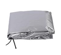 Hiraith Housse de Protection pour Réservoir IBC 1000 L, Tissu Oxford étanche, Protège Contre la Surchauffe, Cordon de Serrage et Fermeture éclair, Convient aux Environnements Extérieurs, (Argent)