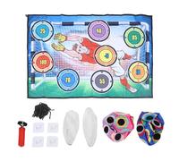 Hiraith Jeu de Ballon de Football de 2 en 1 avec 2 Balles, Maître de Coordination pour Les Enfants en Tout-Petit Toss Soccer Target Goal Game pour la Cour Extérieur Intérieur, Construit