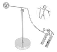 Hiraith Jouet d'équilibrage avec Base en Métal, Mini Soulagement du | Décoration de la maison, accessoire de bureau, facile à utiliser, mouvement pendulaire