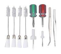Hiraith Kit de Nettoyage de la Machine à Coudre 10pcs, Outils D'entretien Universels pour le Retrait des Peluches et la Réparation de la Machine - Ensemble en Acier Inoxydable et