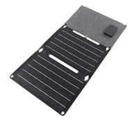 Hiraith Kit de Panneaux Solaires Portables, Chargeur Efficace 36W, Batterie pour Camping, Randonnée, Voyage, Silicium Monocristallin