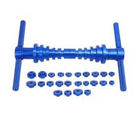 Hiraith Kit de Presse à Roulement de Vélo en Alliage en Aluminium, Ensemble D'outils D'installation de Roues/Moyeu/BB Professionnel avec 24 Accessoires pour Les Roulements de la
