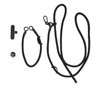 Hiraith Lanyard de Caméra Premium pour Osmo Pocket 3 / Action 5, Kit de Sangle à Bandoulière Réglable avec Une Sangle et Une Sangle de Rangement de Bracelets Rapides, Un Polyester Noir