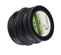 Hiraith Ligne de -Bordure Noire Quadrate de 3,3 Mm, efficacité de élevée, Ligne à Faible Bruit, Savoir-Faire et Précision pour la Plupart des Tondeuses à Gazon, Bordures, etc. avec (50m)