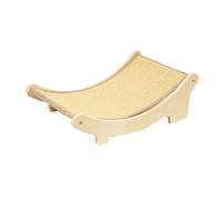 Hiraith Lit Hamac à Chat en Bois surélevé - Salon D'épreuve avec Une Structure Stable, Un Gratteur de Chat Multifonctionnel et Un Point de Repos pour Les Chats Intérieurs