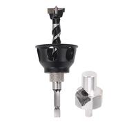 Hiraith Locatrice de Guide de Forage Vertical en Alliage en Aluminium Professionnel, Gabarit de Forage à Trou Droit avec Boîte de Rangement, Compatible avec des Bits de 20 Mm, Portable