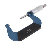 Hiraith Micromètre Extérieur de 50 à 75 Mm Professionnel, Outil de Machiniste de Précision de 0,01 Mm avec Enclume en Carbure, Standard D'arrêt à Cliquet et D'étalonnage, pour la Mesure