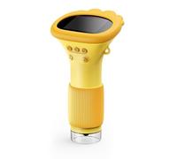 Hiraith Microscope Portatif Microscope de Poche Numérique Portable Écran IPS 2 Pouces Zoom 2MP 100-1000X 8 LED Type C Imagerie HD en Temps Réel pour PC OS X (Orange)